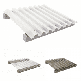 Kunststoffdach Extreme Klar Opal Rauchfarben