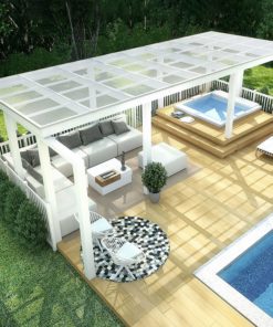 Stegplatten Doppelstegplatten Klar Daches mit Aluminiumprofilen entscheiden