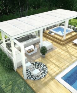 Stegplatten Doppelstegplatten Opal Daches mit Aluminiumprofilen entscheiden