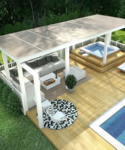 Stegplatten Doppelstegplatten Bronze Daches mit Aluminiumprofilen entscheiden