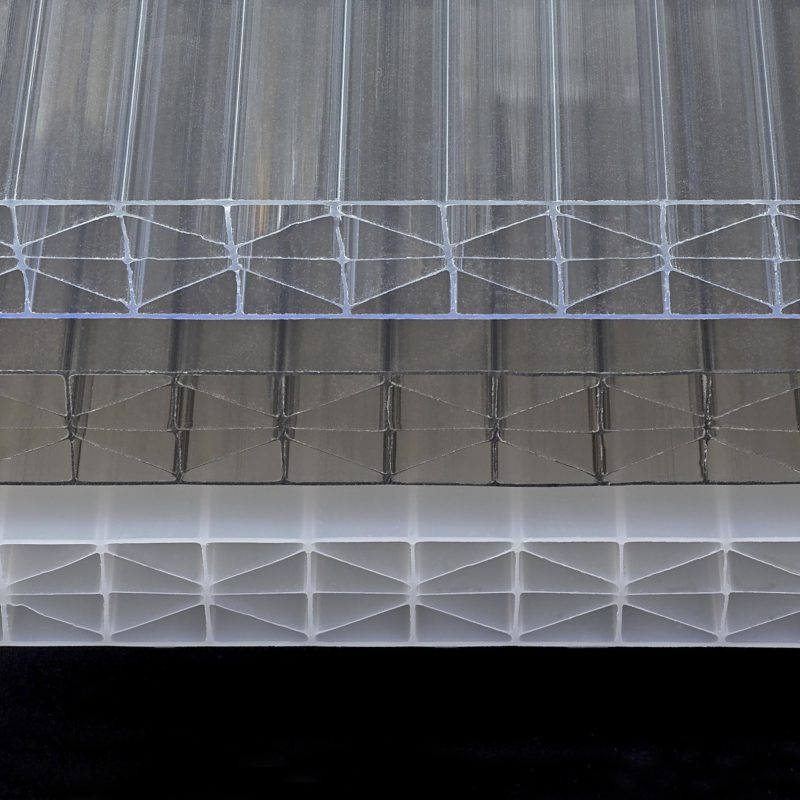 Stegplatten 16 mm Klar Bronze Opal Doppelstegplatten