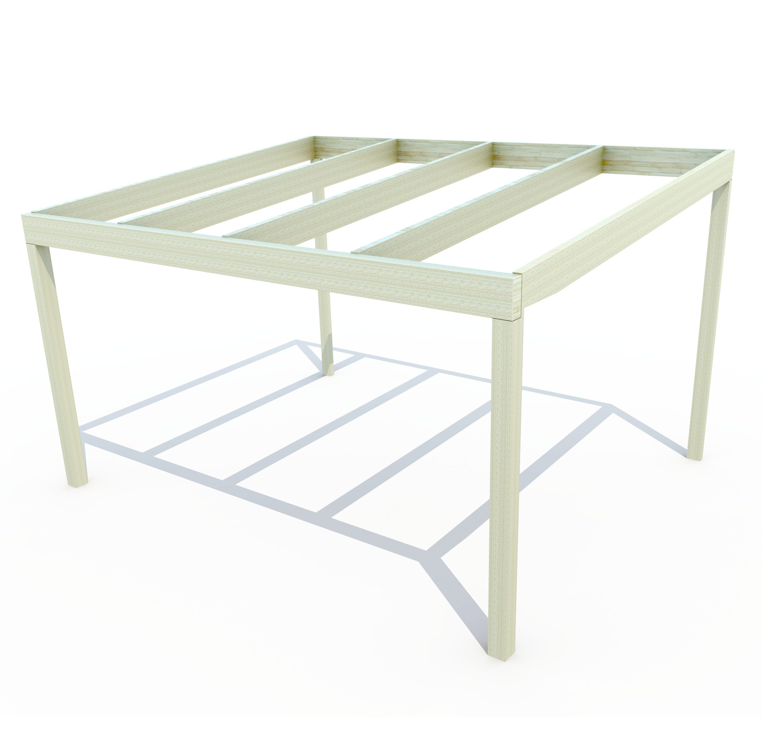 Einfache Brettschichtholzkonstruktion