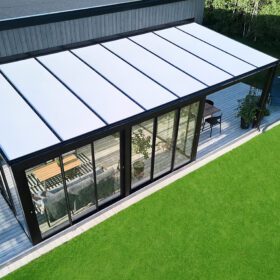 16 mm Opal, Klar & Bronze Stegplatten Komplettset