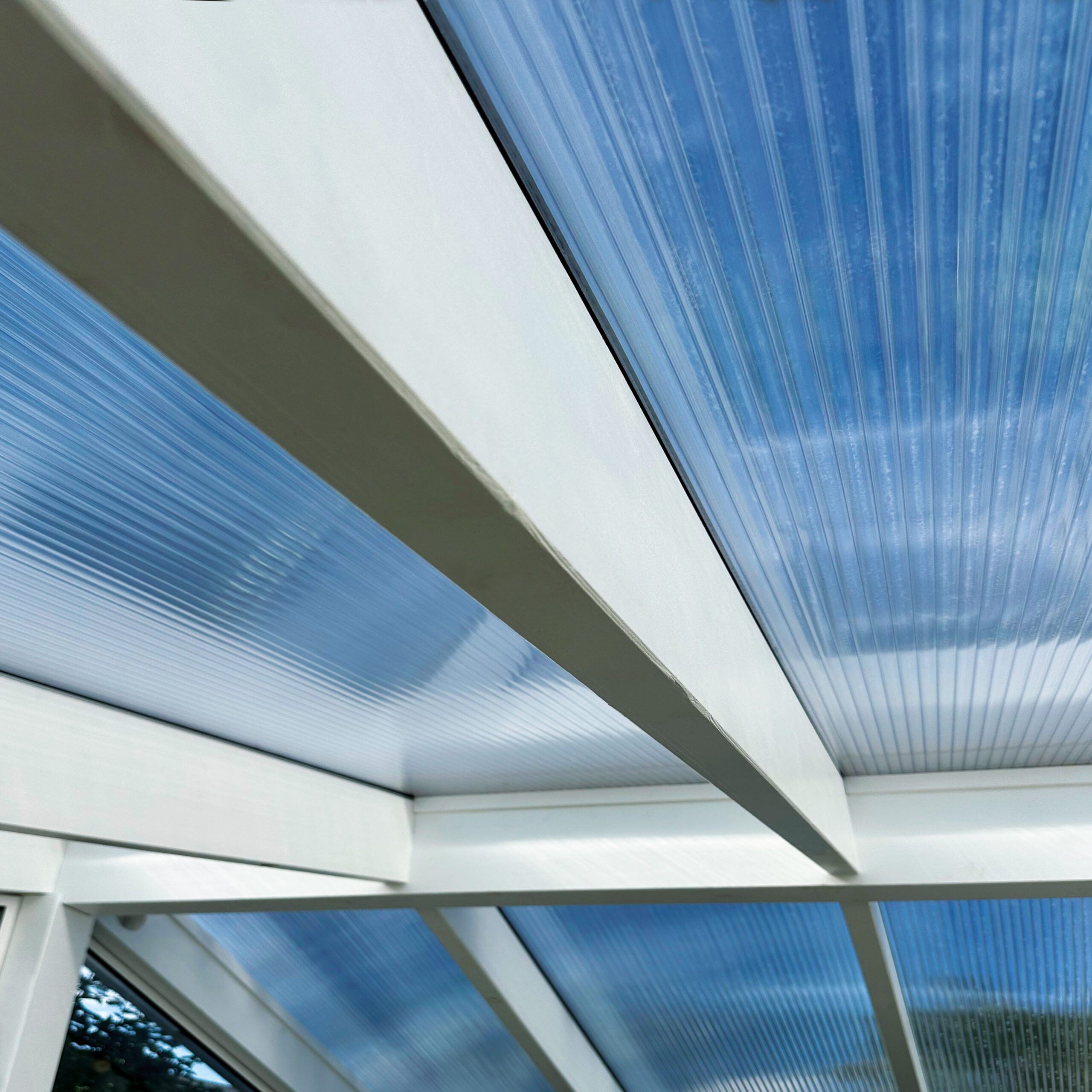 32 mm Tragendes Auflageprofil, Opal & Klar Stegdoppelstegplatten-Dach, komplett – Bild 6